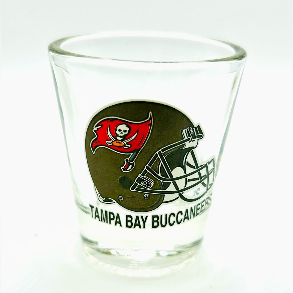 Vintage NFL Tampa Bay Buccaneers Football Helmet Collectible Glass Shot Glass